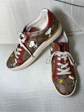 Coach x Peanuts Clip Low Top Sneakers 9.5